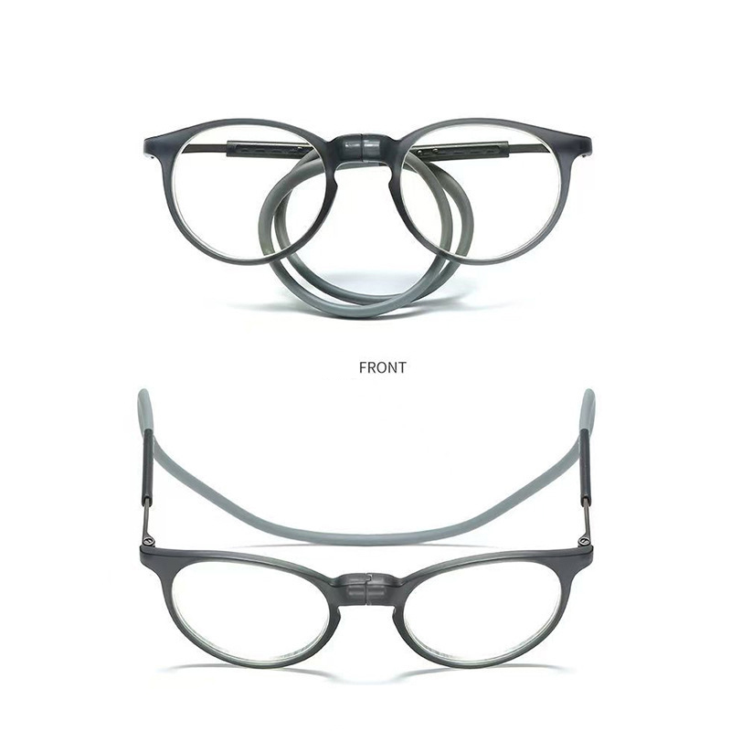 Unisex Magnetic Neck Hanging Reading Glasses Comfortable Nose Clip On Reading Glasses