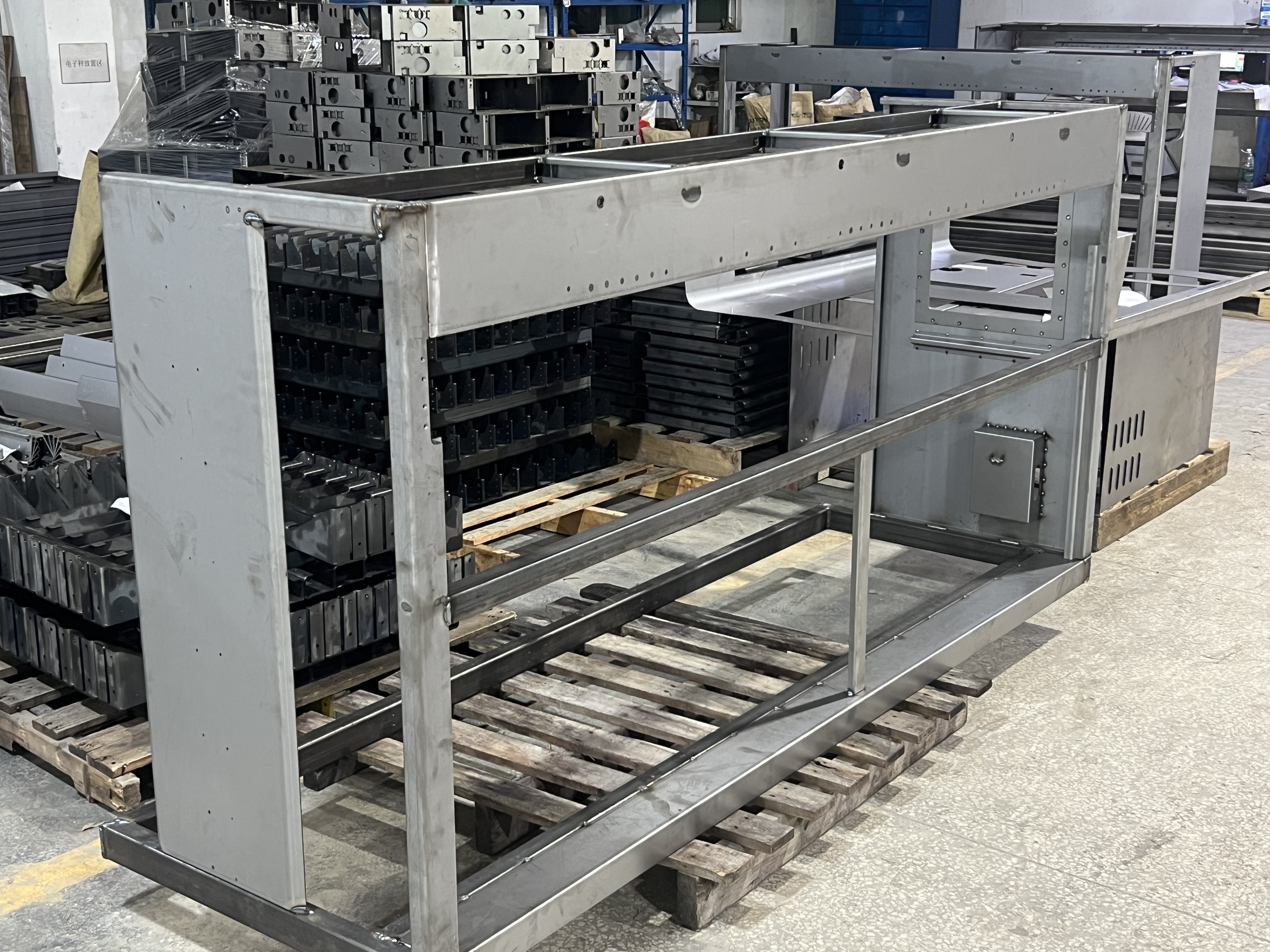 Custom Stainless Steel Industrial Structure Stamping Welding Frame Sheet Metal Fabrication