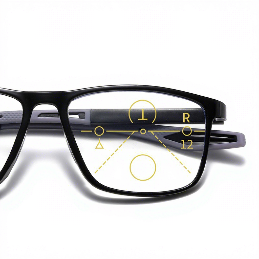 Automatic-zoom Progressive Multifocal Bifocal Reading Glasses Cross-border TR90 Blue-light-blocking Presbyopic Glasses