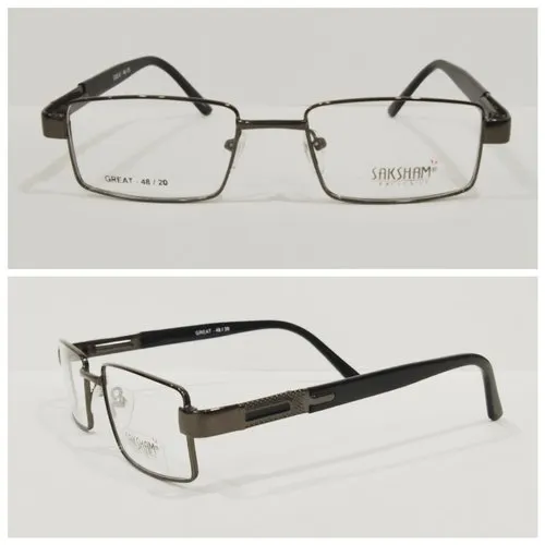 Great Saksham Eyewear Square Metal Frame