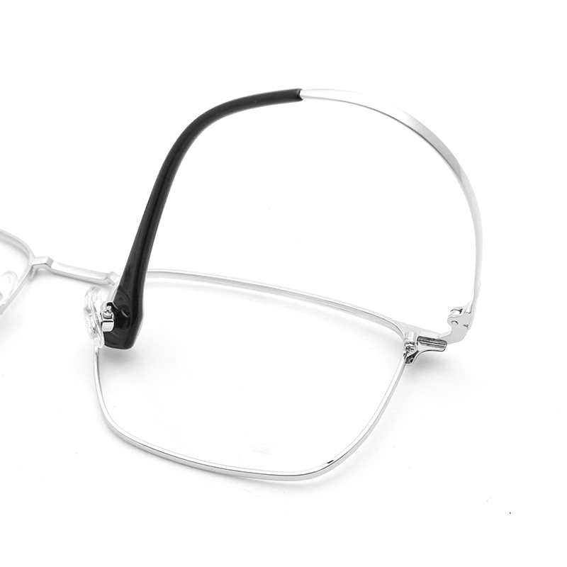 Unisex Computer Reading Glasses Square Metal Spectacle Prescription Glasses Optical Frames for Women Men