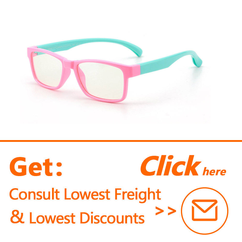 Sunray Flexible Silicone Optical Eyeglasses Frames New Anti-Blue Light Blocking Computer Glasses for Kids and Adults
