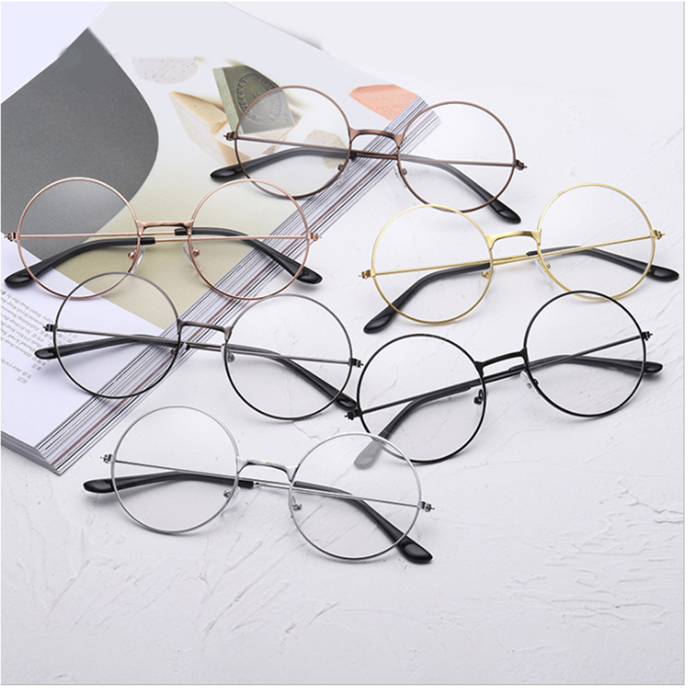 Readsun Harry Classical Black Gold Round Wholesale Metal Optical Frame Eyeglass Frame