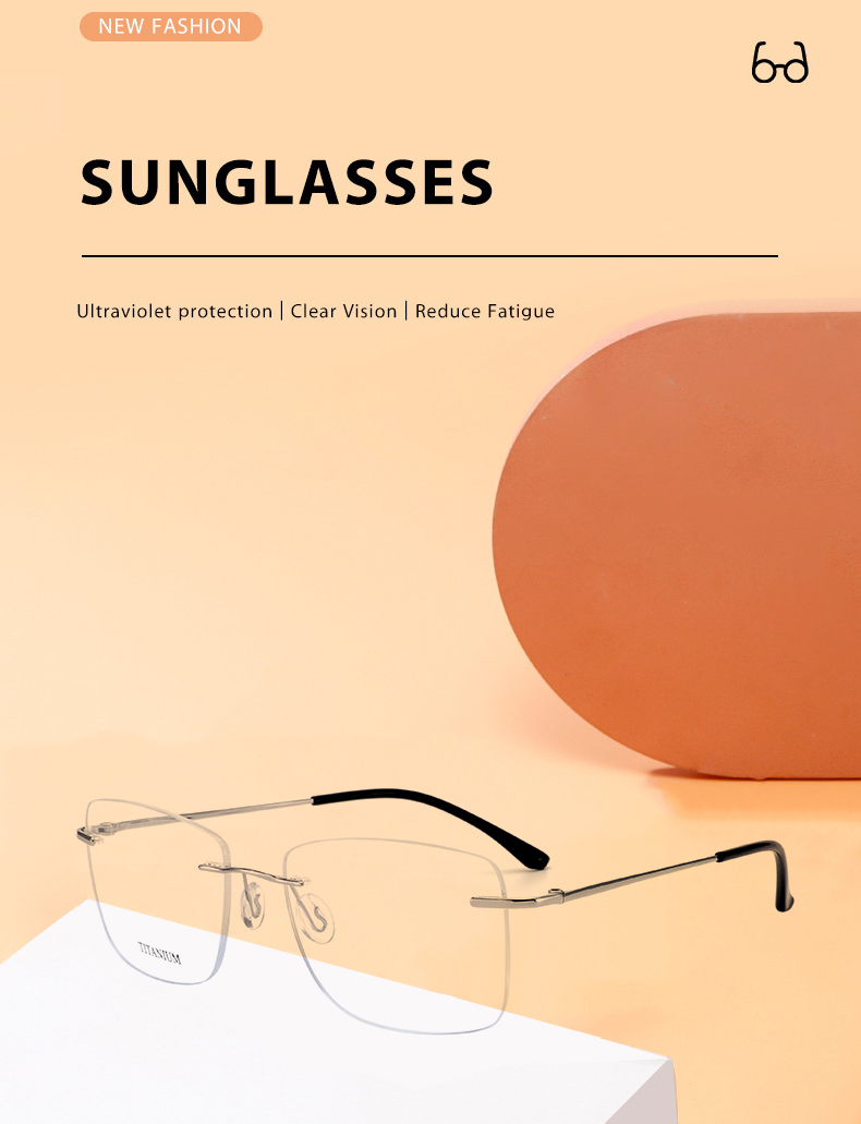 Pure Titanium Eyeglasses Details 1