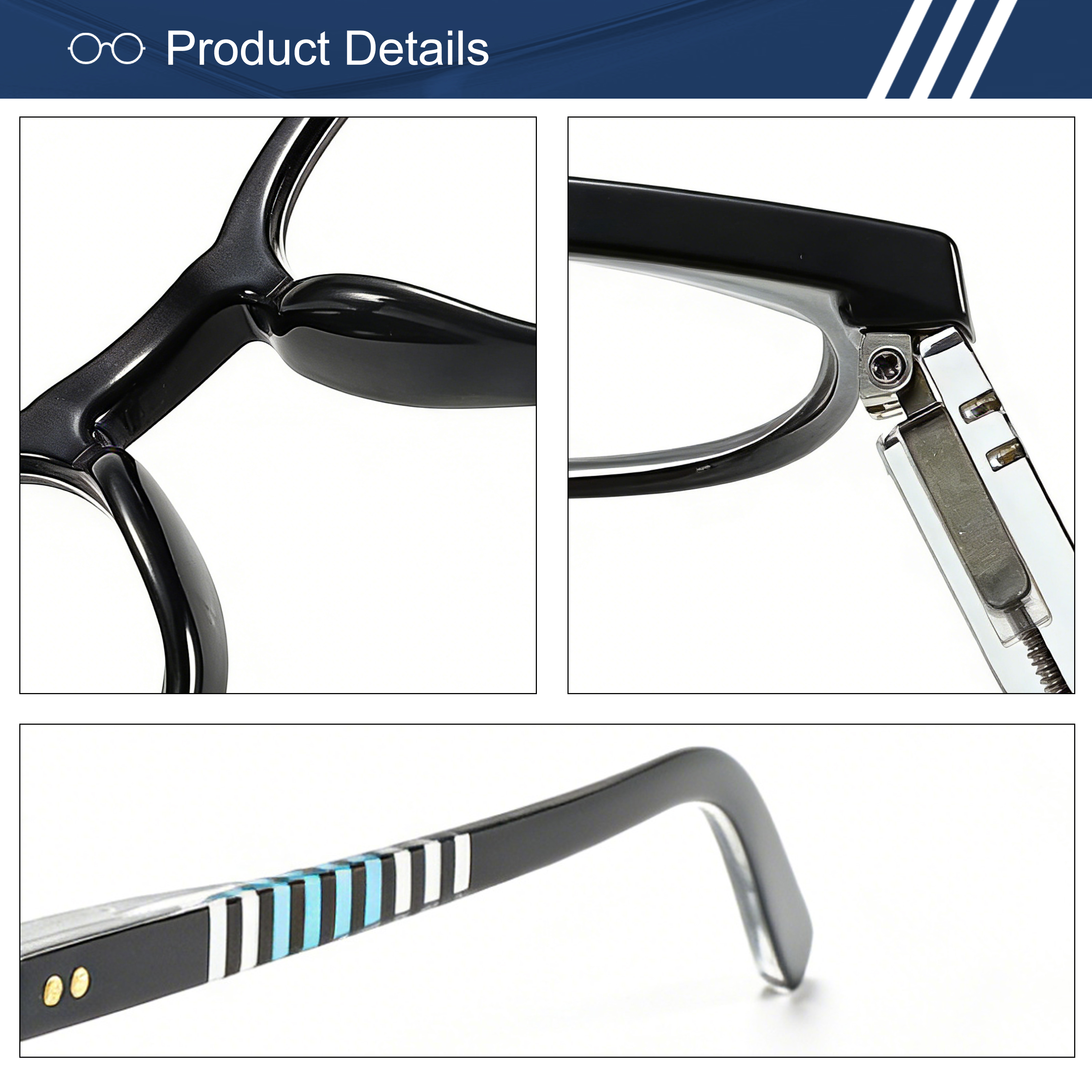 Wholesale Presbyopic Glasses Fashion Stylish High End Design Anti-Blue Light Reading Glasses for Senior
