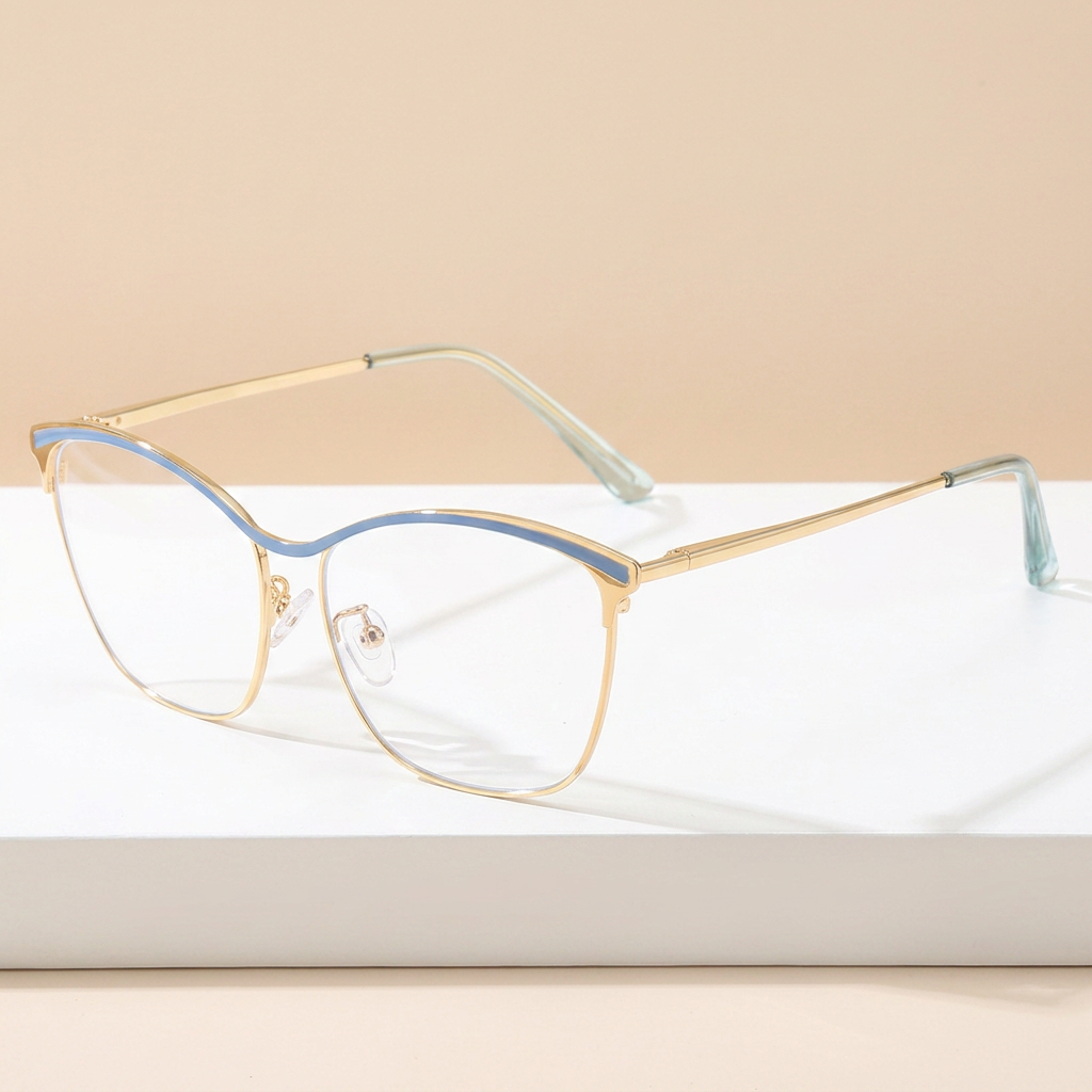 High-quality Classic Cat Eye Blue Light Blocking Glasses Frames for All Face Shapes Customizable Logo Durable &amp; Fast Delivery
