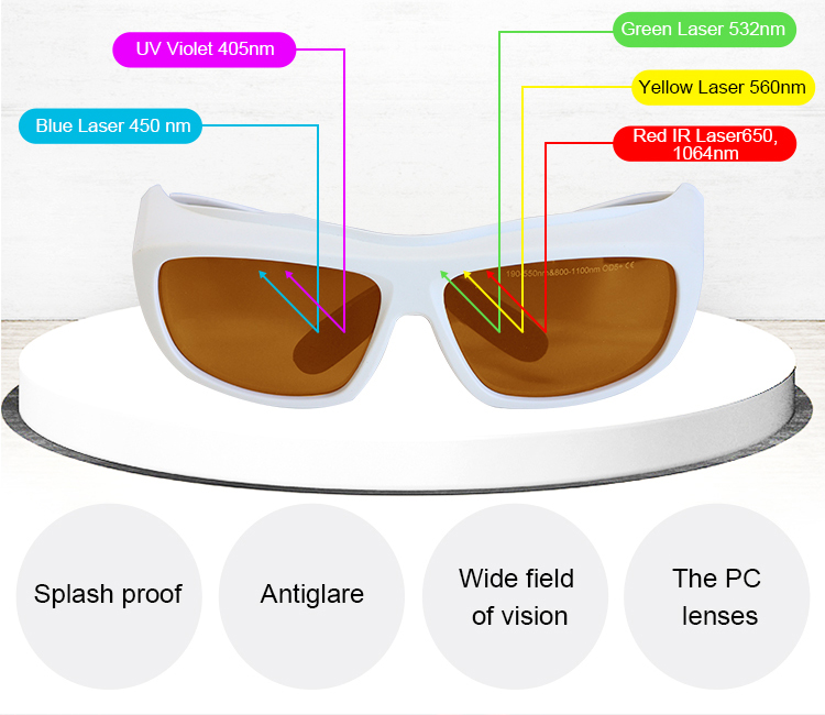Adjustable 532nm &amp; 1064nm Dual Laser Protective Glasses Eye protection Laser Safety Glasses
