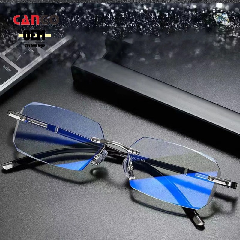 Men's Fashion HD Anti Blue Light Presbyopia Glasses - Middle Aged Elderly Reading Eyewear