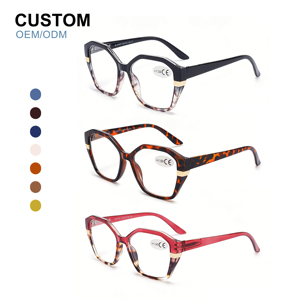 Wholesale Good Quality Custom Logo Lightweight Cat Eye Reading Glasses Frame for Ladies