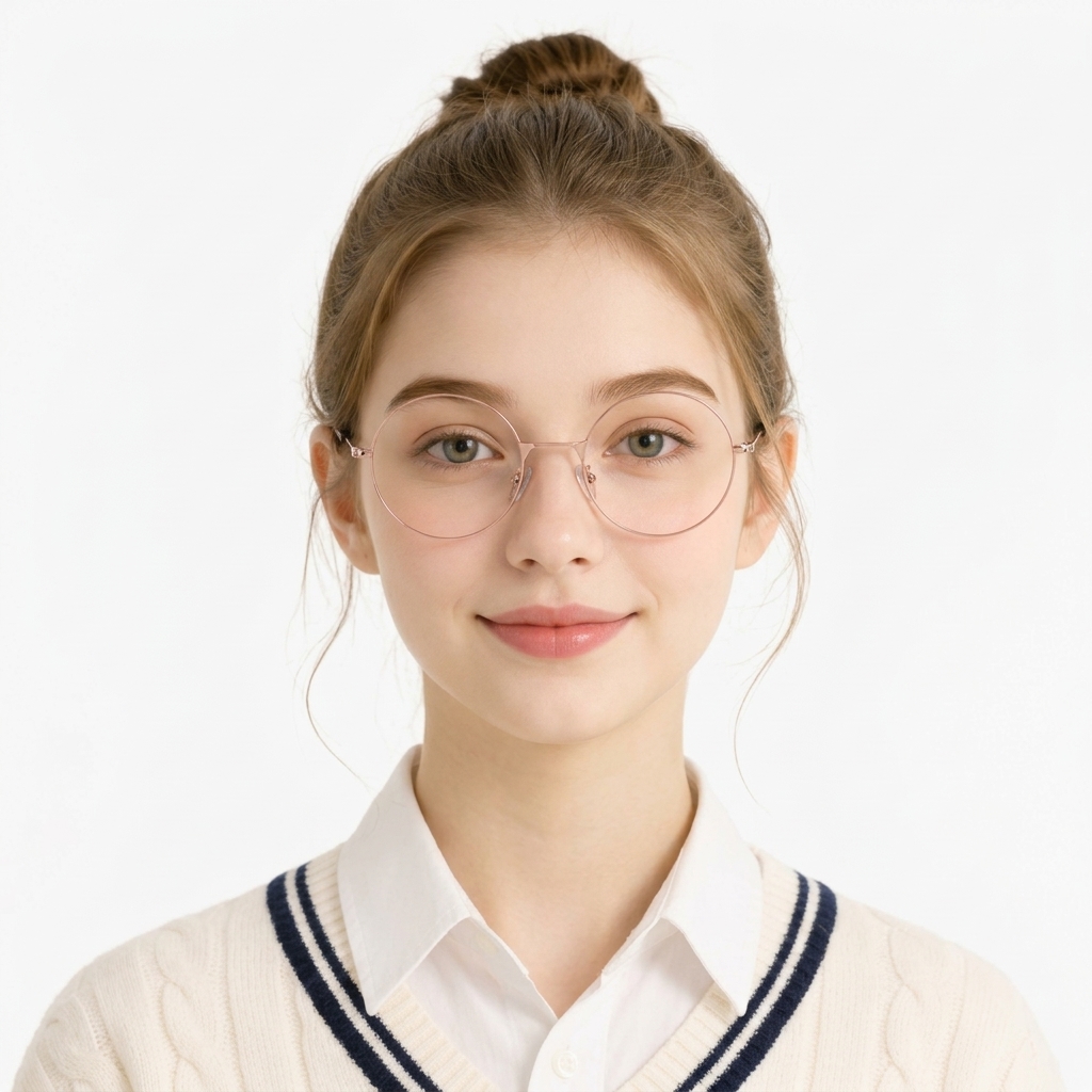Readsun Harry Classical Black Gold Round Wholesale Metal Optical Frame Eyeglass Frame