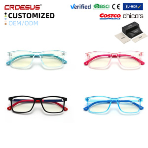Kids TR90 Ultra Light Eyeglass Frames Colorful Anti Blue Light Optical Glasses Safe Durable Student Computer Reading Eyewear