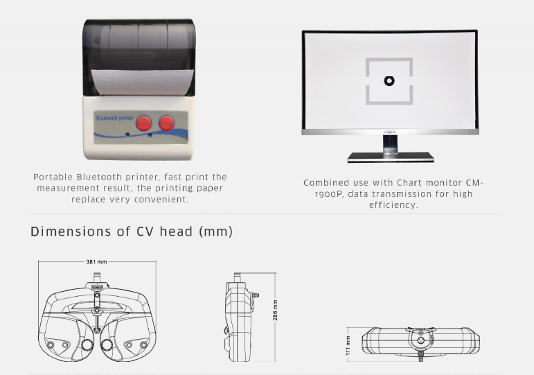 Optical Equipment Head Specification