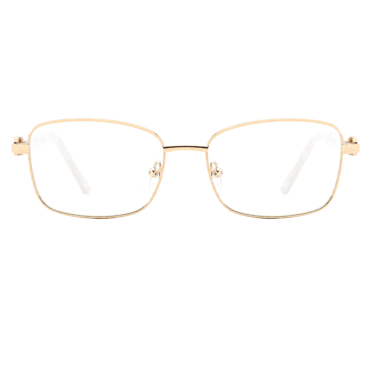 Fashion Women's Acetate Eyeglass Frames Luxury Square Gold Metal Optical Frames Prescription Glasses Spectacle Eyewear Frames