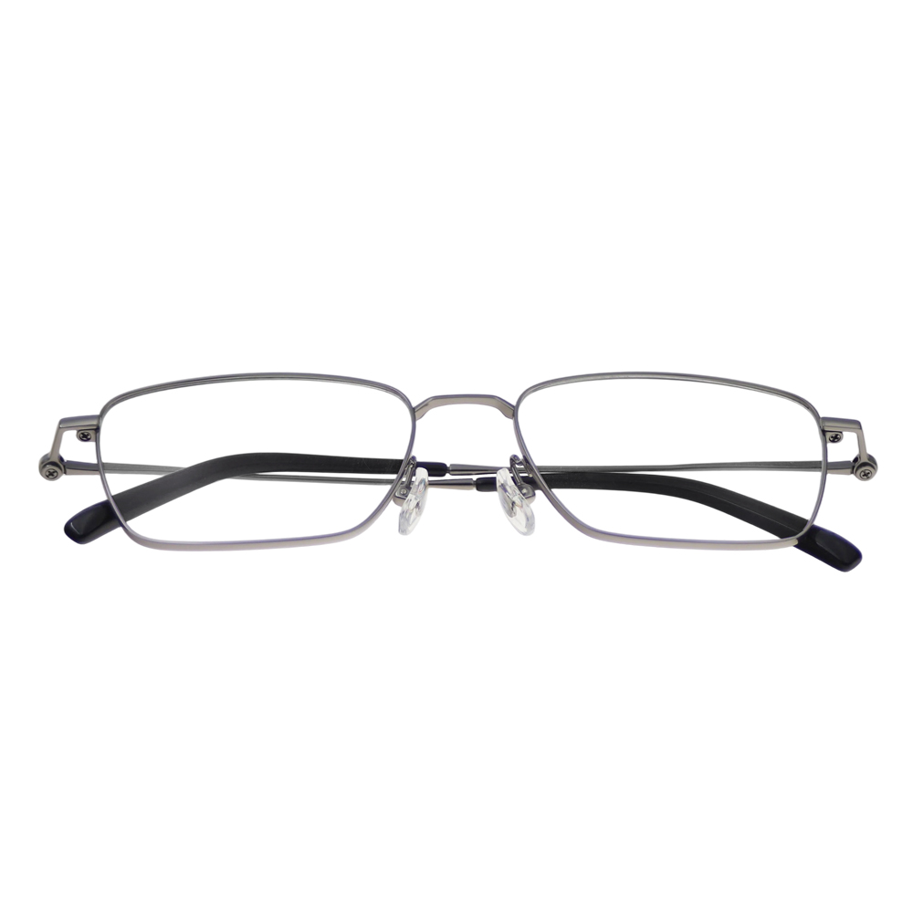 Factory Direct Price IP Titanium Retro Vintage Traditional Gunmetal Metal Eyeglasses Frames Optical Frames Optics Designer