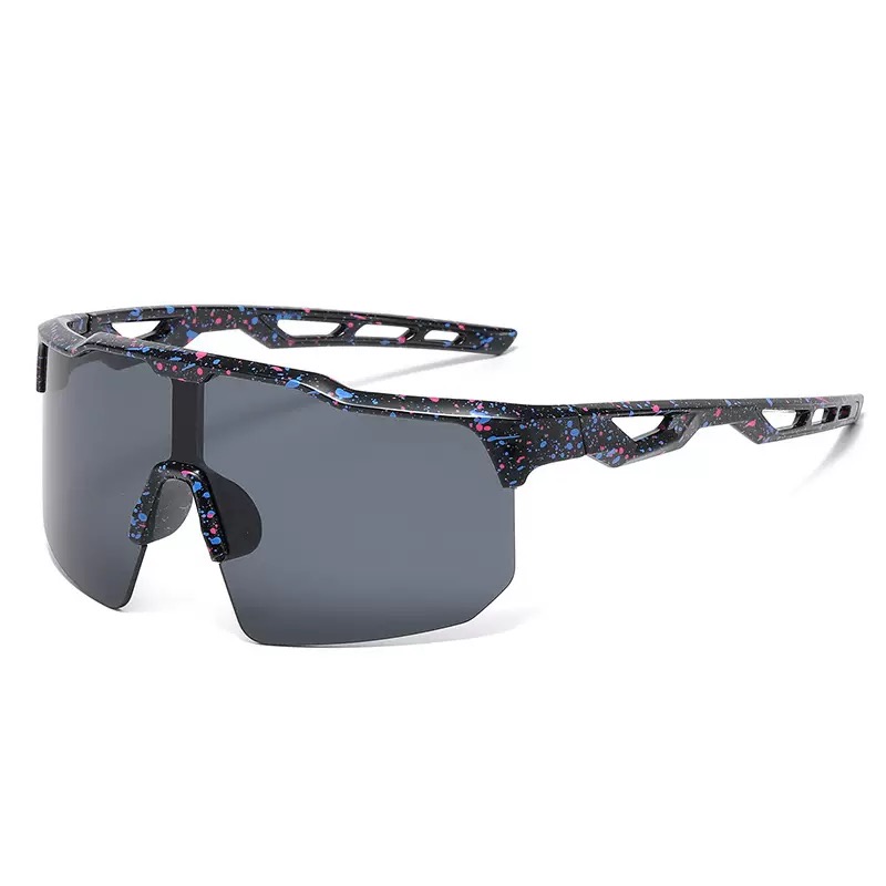 Customizable Children's Cycling Sunglasses UV400 Protection Anti-UV PC Lenses Mirrored Windproof Semi-Rimless Sports Eyewear for