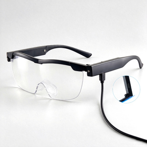 USB Rechargeable LED Lighted Magnifying Optical Glasses
