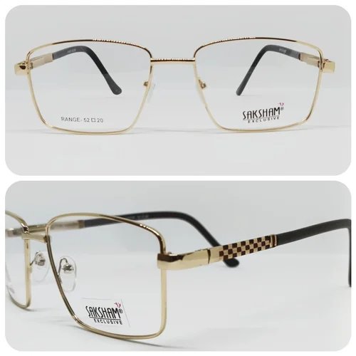 Saksham Exclusive German Silver Metal Optical Eyeglass Frame