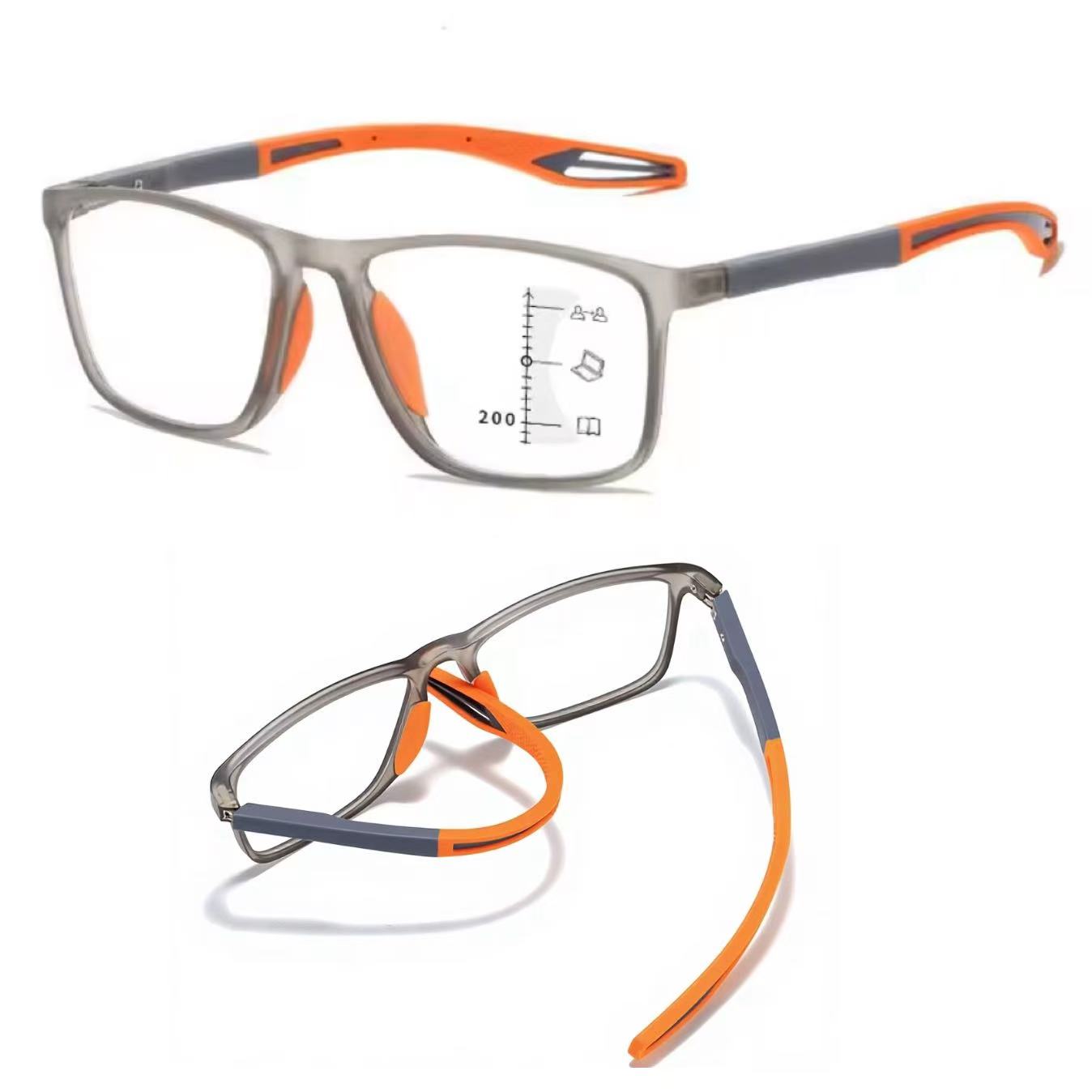 TR90 Progressive Multi-focus Anti-blue Light Sunglasses Reading Glasses Far Driving Comfortable Lenses