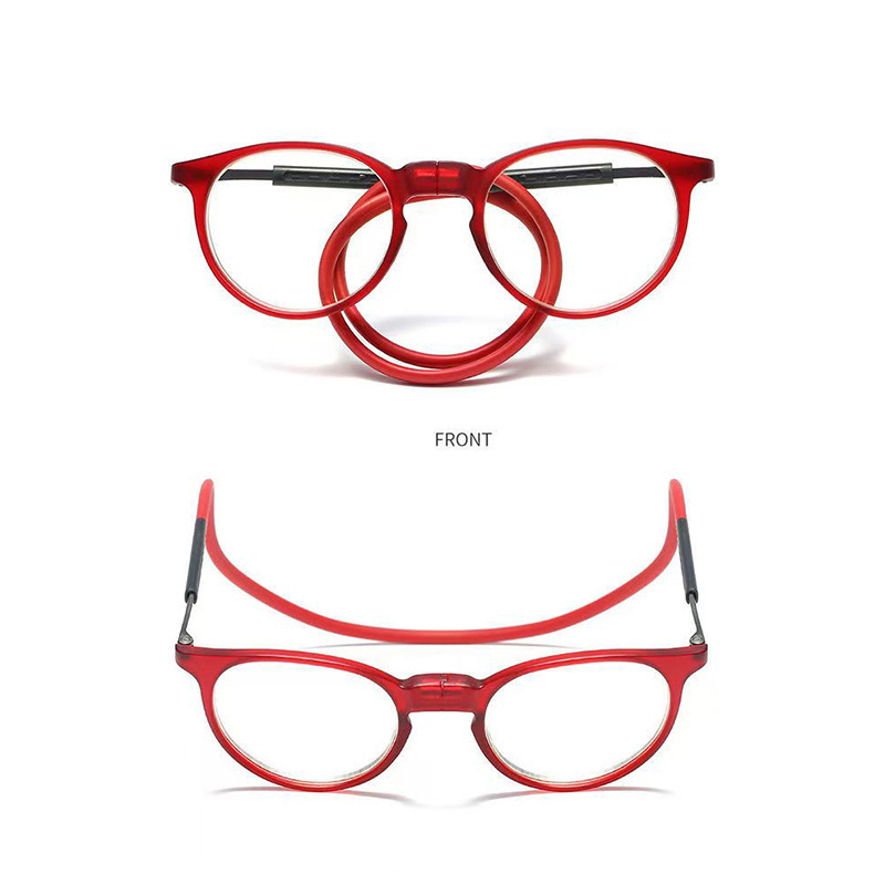 Unisex Magnetic Neck Hanging Reading Glasses Comfortable Nose Clip On Reading Glasses