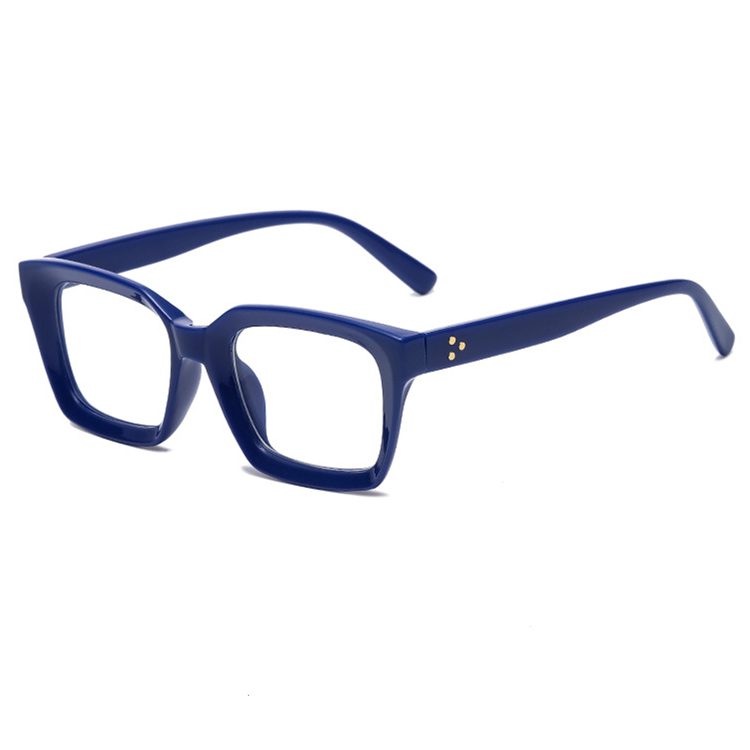 Factory Direct Sale Custom Retro Classic Fashionable Unisex Square Clear Frames Anti Blue Light Blocking Reading Optical Glasses