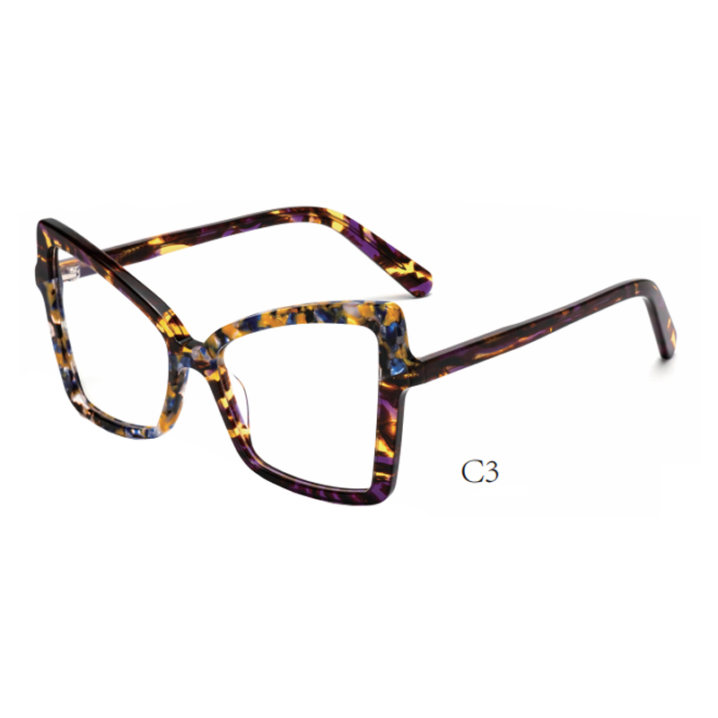 Yasee Trending Designer Cat Eyeglasses Acetate Optical Frames Lamination Italy Material Women Style