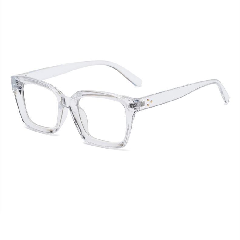 Factory Direct Sale Custom Retro Classic Fashionable Unisex Square Clear Frames Anti Blue Light Blocking Reading Optical Glasses