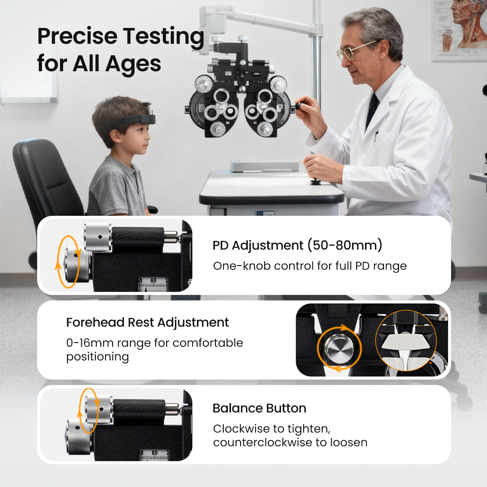 Aist Optics Optometry Equipment Vision Tester Manual Phoropter VT-10C For Sale Manual