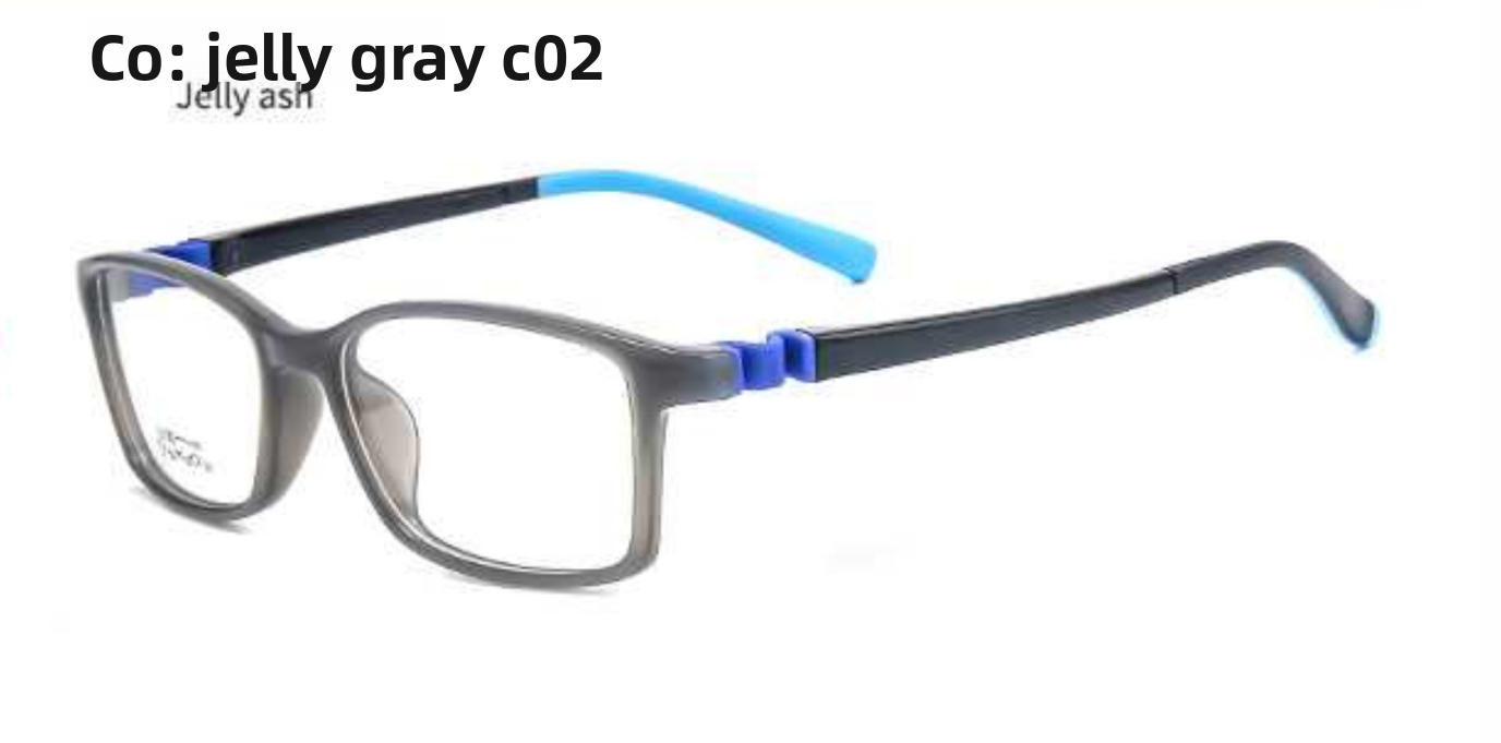 YIGOU Kids Eco-Friendly Acetate Full Rim Square Prescription Eyeglasses Frames Cartoon Pattern Pink for Primary School Students
