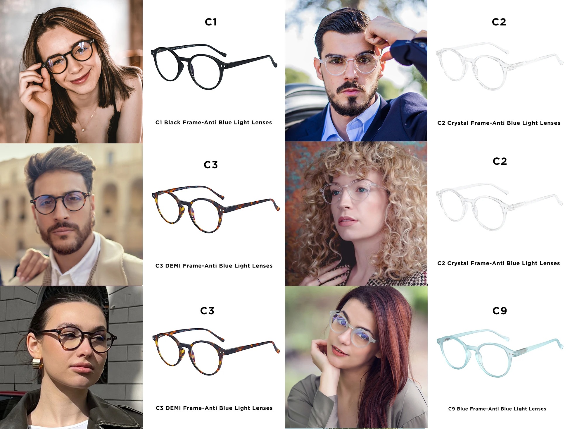 Bemore Hot Retro Vintage Anti Blue Light Blocking Computer Reading Glasses Anti Glare Presbyopia Diopter 0 to 4.0 for Women Men