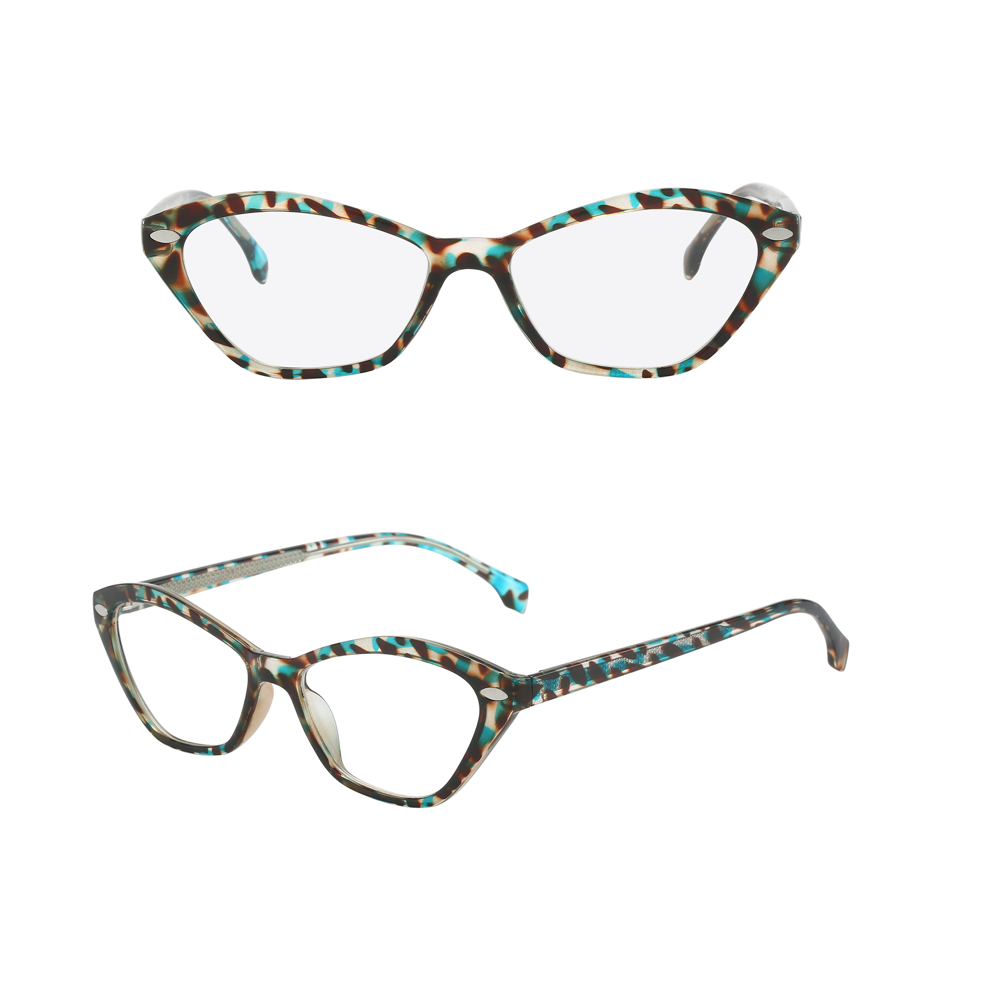 Wholesale Cat-eye Optical Frames Retro Duotone Unisex Eyeglasses Frames
