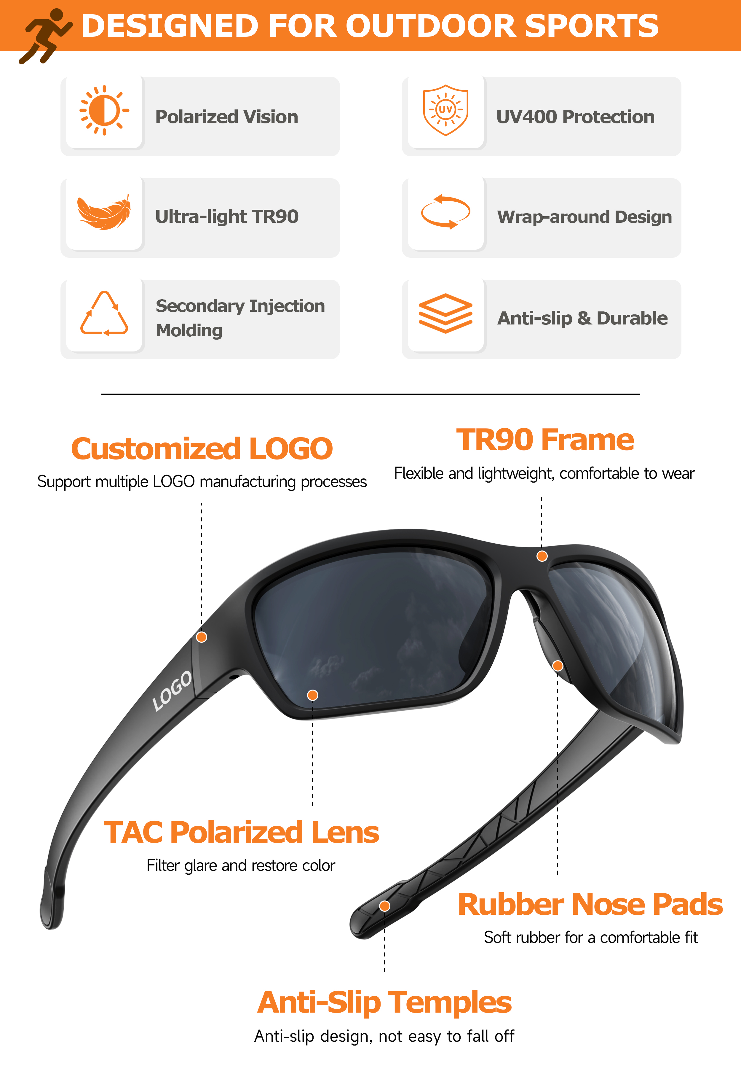 Sport Sunglasses Details
