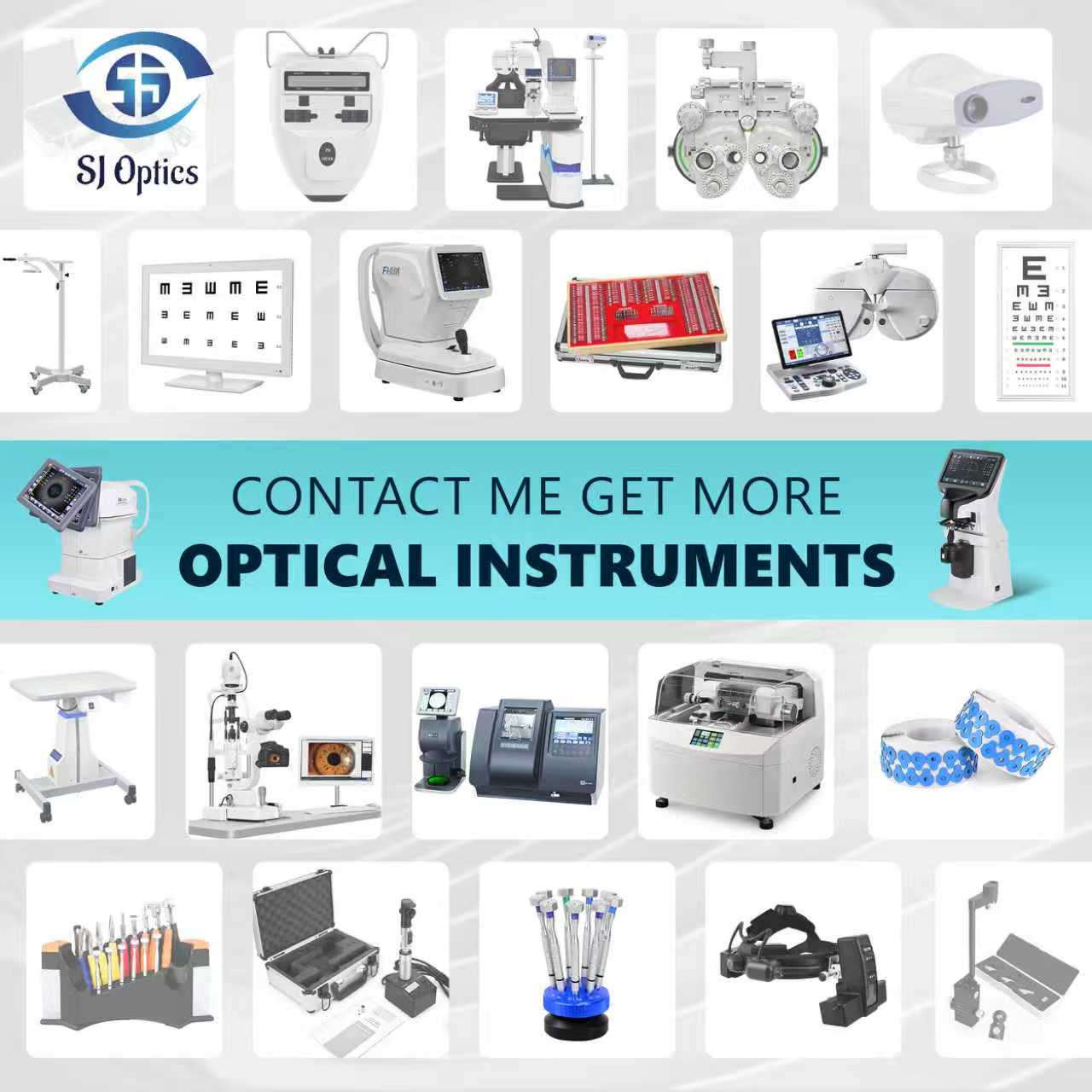 SJ Optics Manual Phoropter BY-5B Vision Tester Eye Exam Refraction Optometry Tester For Eye Clinic