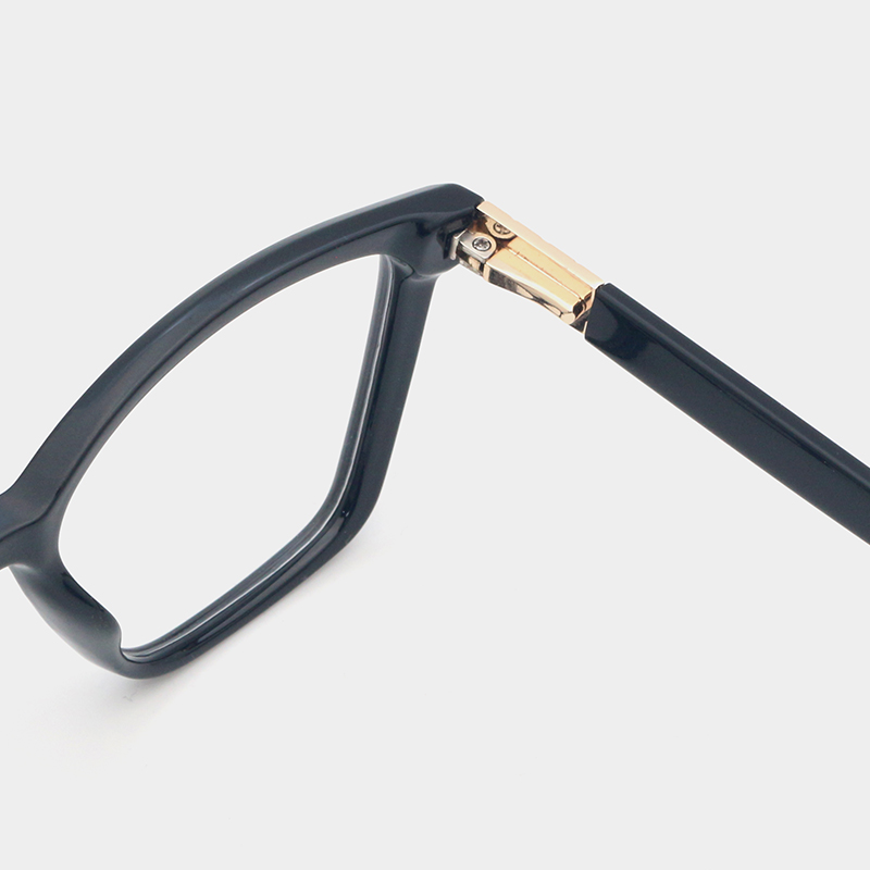 Fashion Lady TR90 Optical Frames Double Color Acetate Temple Glasses Spring Hinge Gradient Transparent Eyeglasses Frames Women