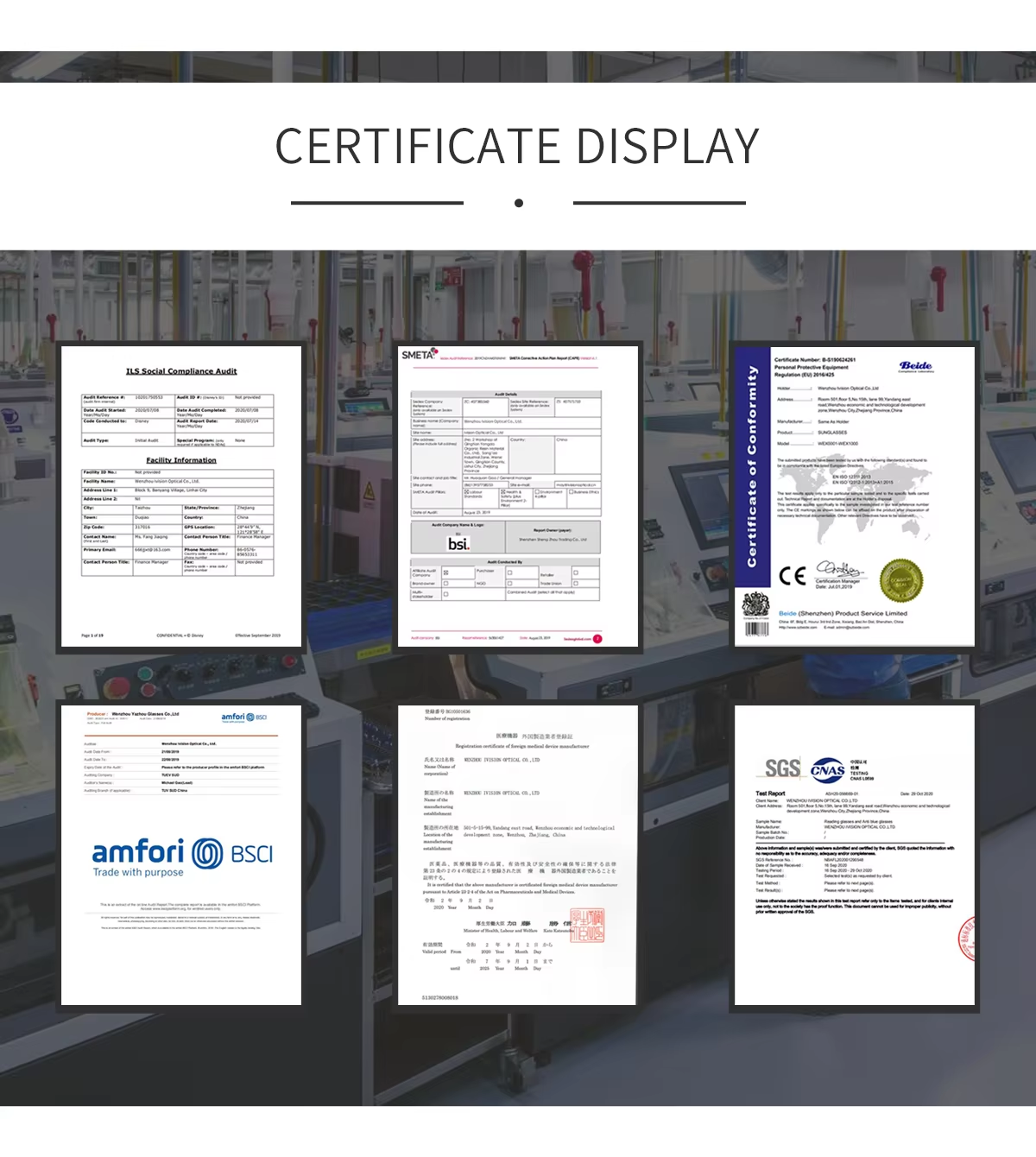 Quality and Production Certifications