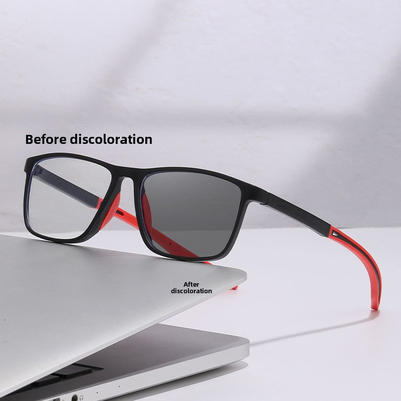 Automatic-zoom Progressive Multifocal Bifocal Reading Glasses Cross-border TR90 Blue-light-blocking Presbyopic Glasses